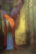 Odilon Redon Winged Old Man with a Long White Beard